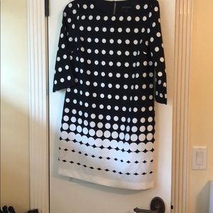 Banana Republic ombré polka dot dress